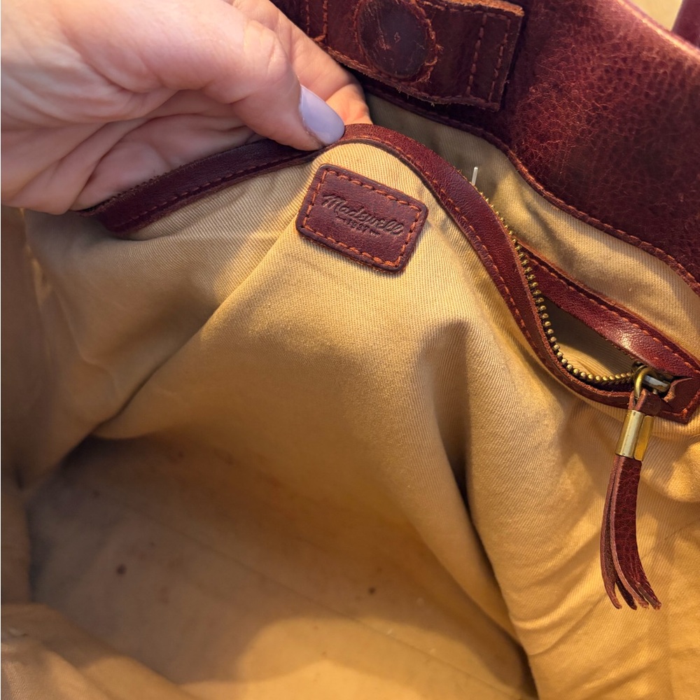 Madewell Leather Tote Bag - Picture 4 of 5
